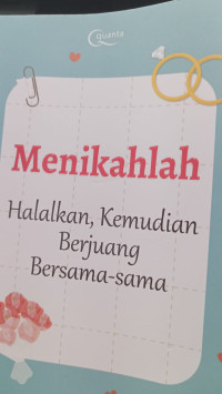 Image of Menikahlah Halalkan,Kemudian Berjuang Bersama-sama