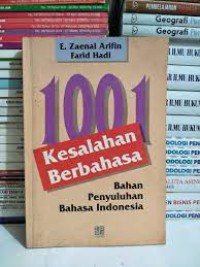 Image of 1001 Kesalahan Berbahasa :bahan penyuluhan Bahasa Indonesia