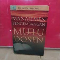 Image of Manajemen Pengembangan Mutu Dosen