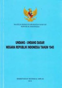 Image of Undang-Undang Dasar Negara Republik Indonesia Tahun 1945